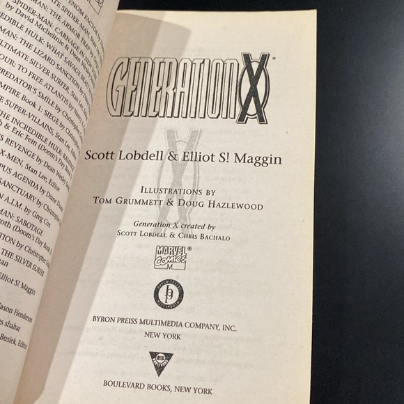 Generation X by Scott Lobdell and Elliot S! Maggin - Paperback Novel - Picture 6 of 11